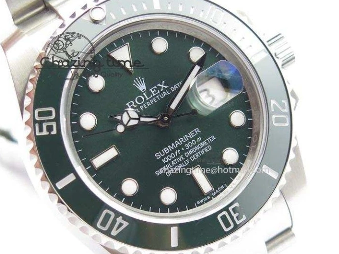 SS Green Dial BP Best Maker Swiss Edition SS ETA2836 Submariner LV 0915
